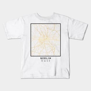 BERLIN GERMANY CITY STREET MAP ART Kids T-Shirt